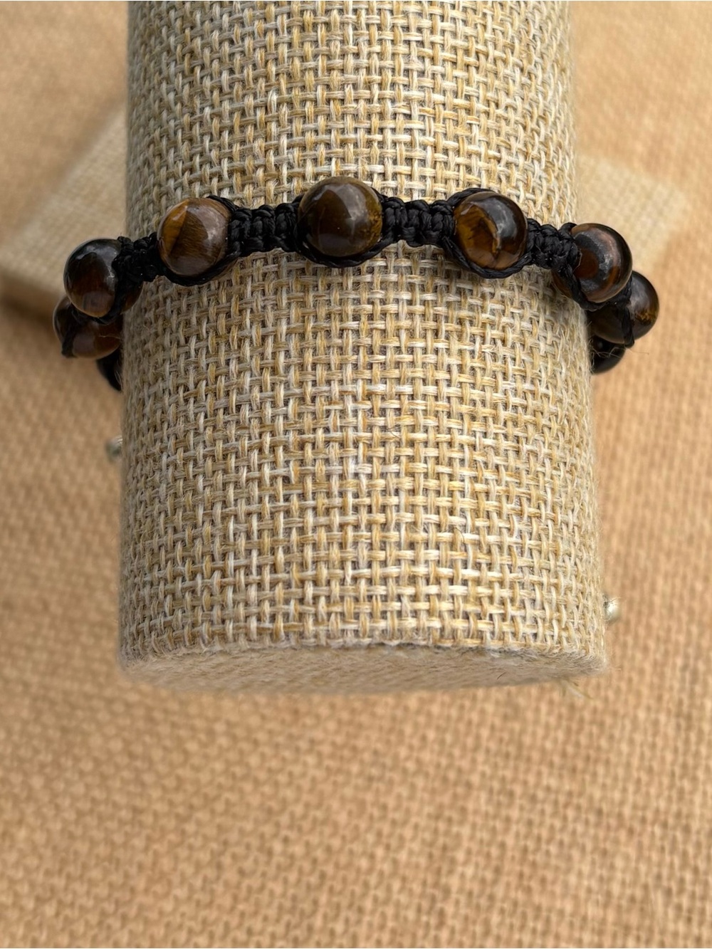 Handmade Brown Tiger Eye Bead Bracelet